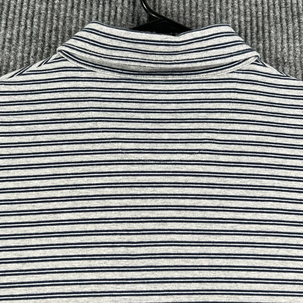 Polo Ralph Lauren Shirt Mens XL Extra Large Blue Gray Striped Short Sleeve Golf